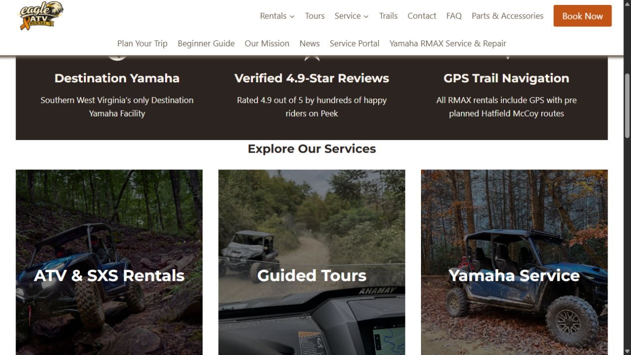 Eagle ATV public service website example